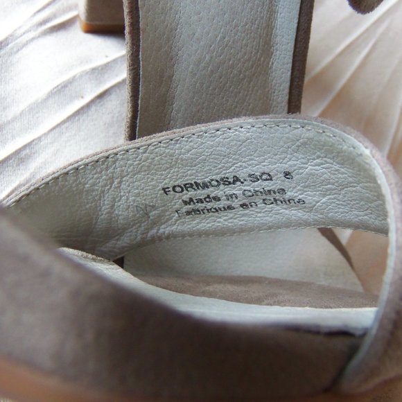 Jeffrey Campbell Formosa Taupe Suede Heels sz 8 - Picture 8 of 9